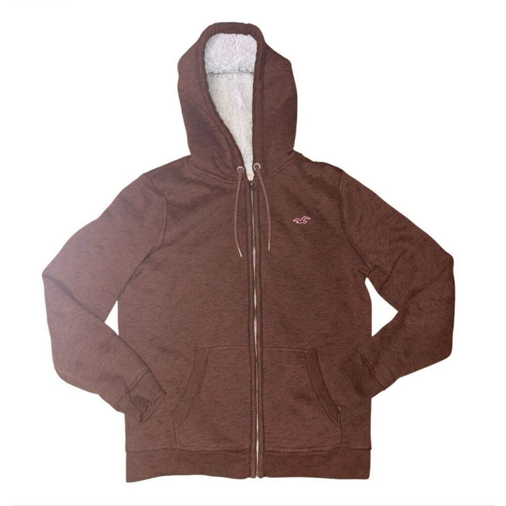 Hollister Alpine Cozy Sherpa-Lined Full-Zip Hoodie